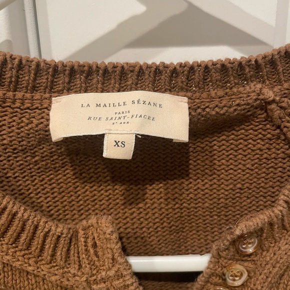 Sezane Leontine Jumper in Coffee Brown EUC! - Picture 8 of 9